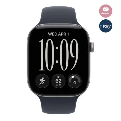 Apple Watch Series 12 GPS 42mm Space Grey Aluminium Case with Navy Blue Sport Band - M/L